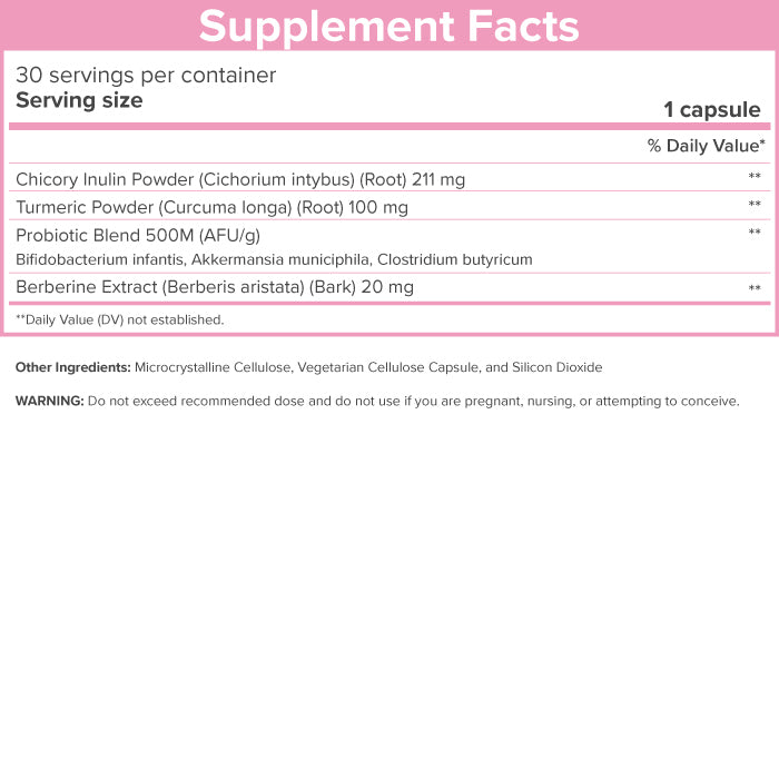 SkinnyFit - GLP-1 Natural Probiotic Supplement (30 Servings) - Weight & Fitness Goals - Cravings, Appetite & Digestion - Berberine & Probiotics - Non GMO, Gluten Free & Dairy Free - Beauty & Body Care