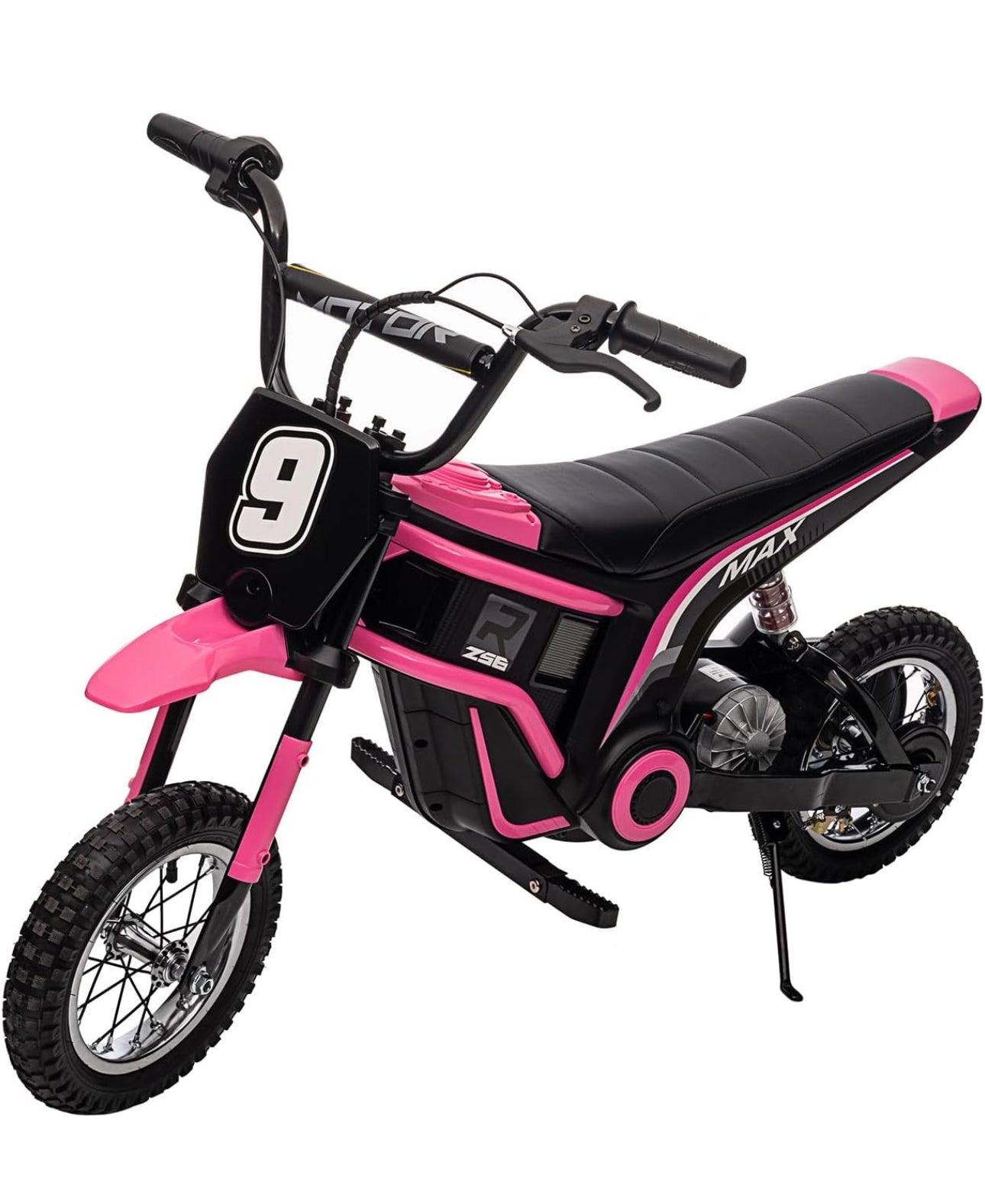 Hetoy 24V Electric Dirt Bike for Kids, 350W Kids Electric Motorcycle, Up to 14.29 MPH, 2-Speed Modes