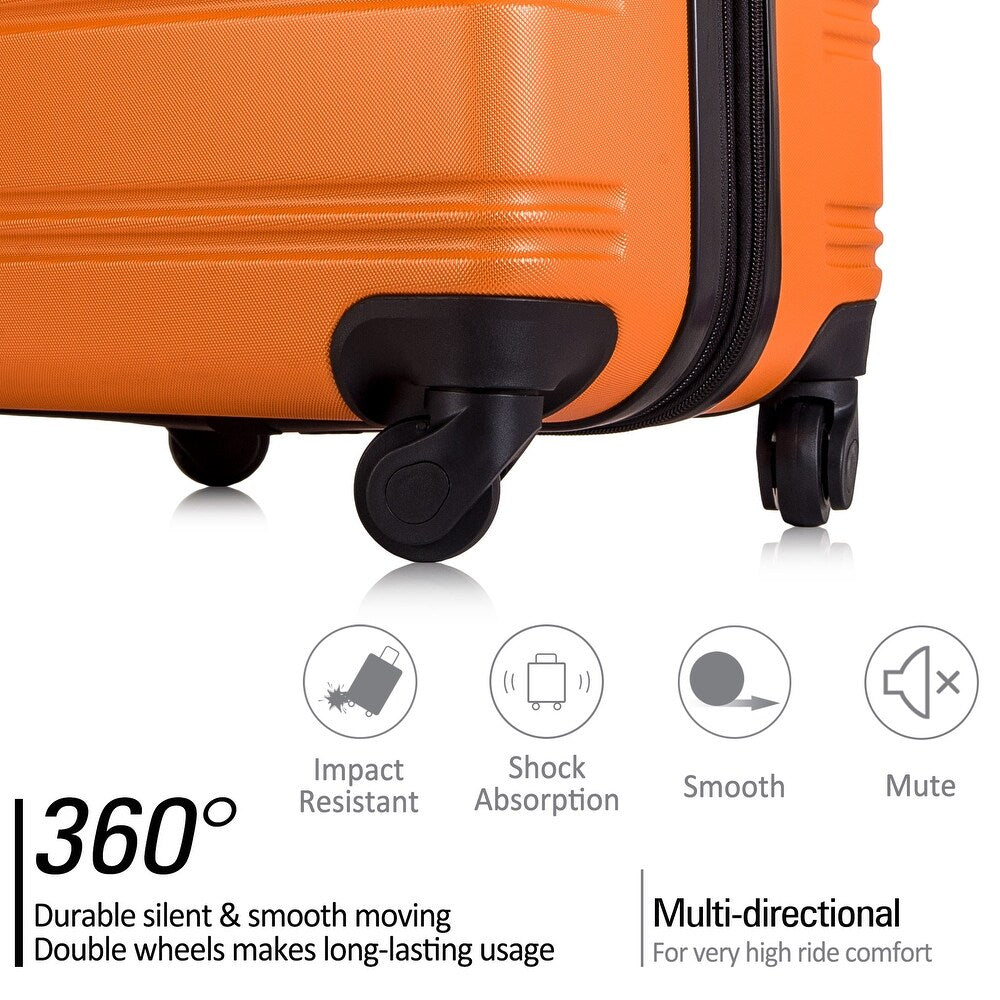 Luggage 3 Piece Set Suitcase Spinner Hardshell Lightweight TSA Lock